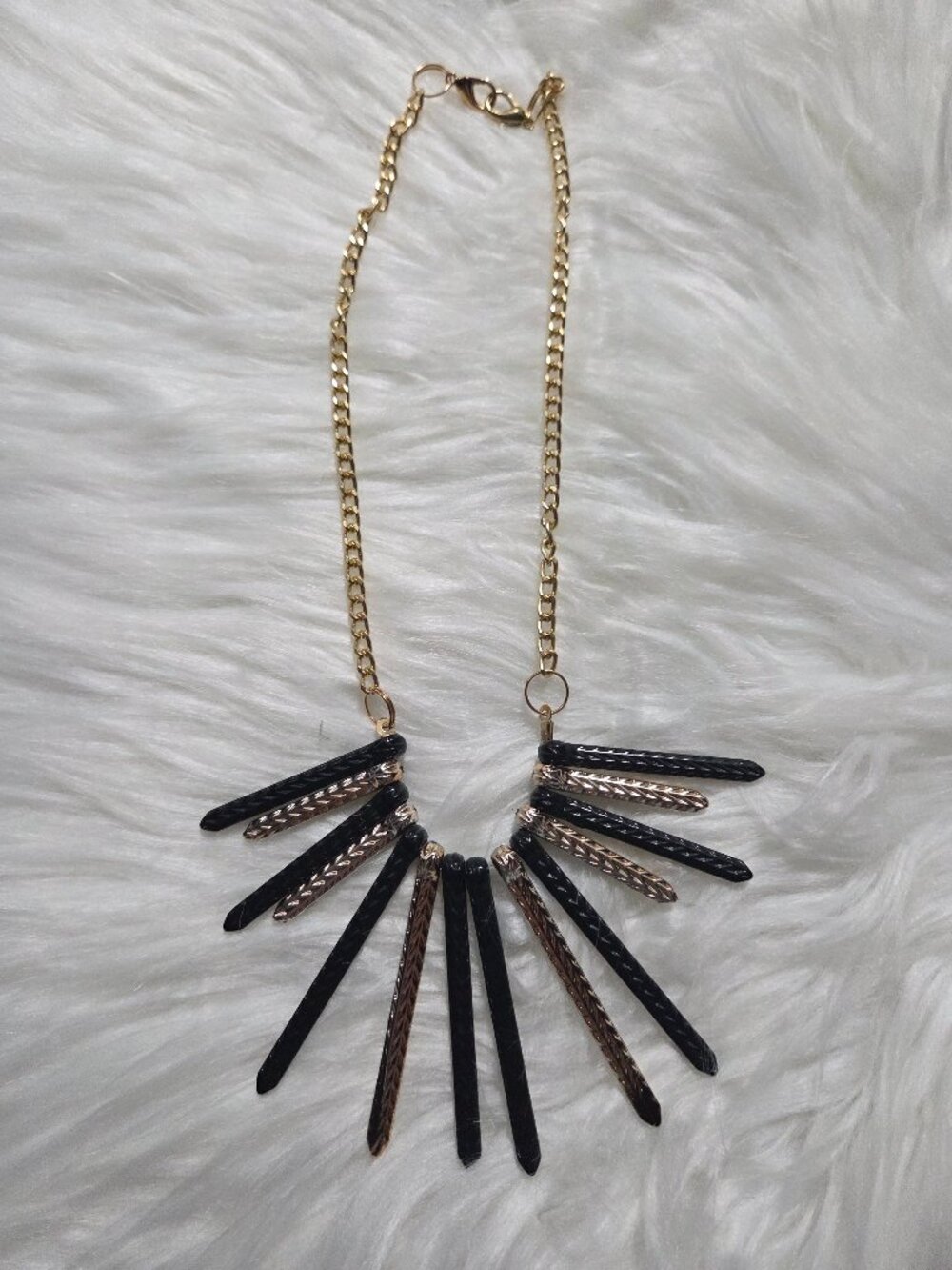 Black & Gold Statement Necklace